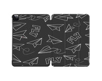 Thumbnail for Paper Airplane & Fly (Gray) Designed iPad Cases