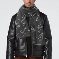 Thumbnail for Paper Airplane & Fly (Gray) Designed Scarfs