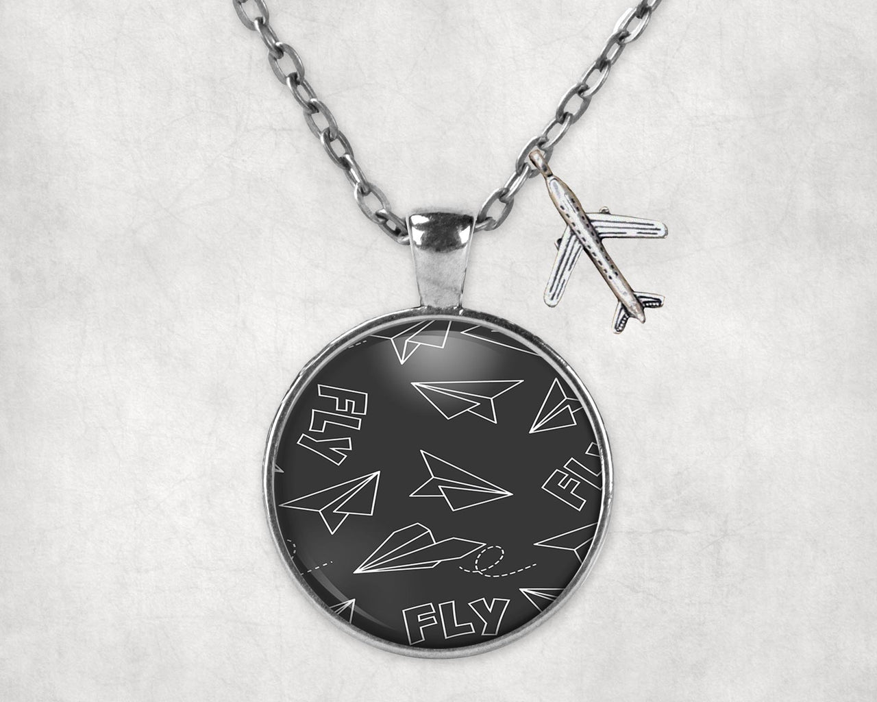 Paper Airplane & Fly Designed Necklaces