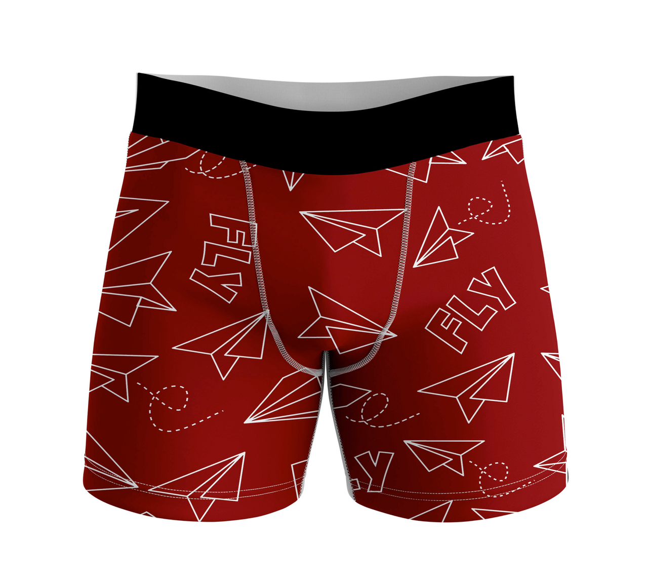 Paper Airplane & Fly Designed Men Boxers