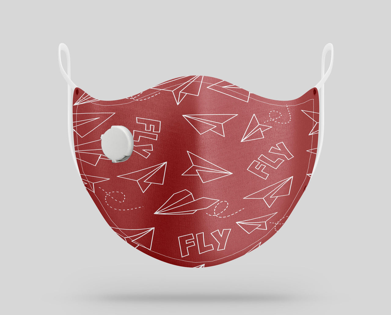 Paper Airplane & Fly Designed Face Masks