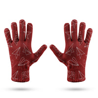 Thumbnail for Paper Airplane & Fly (Red) Designed Gloves