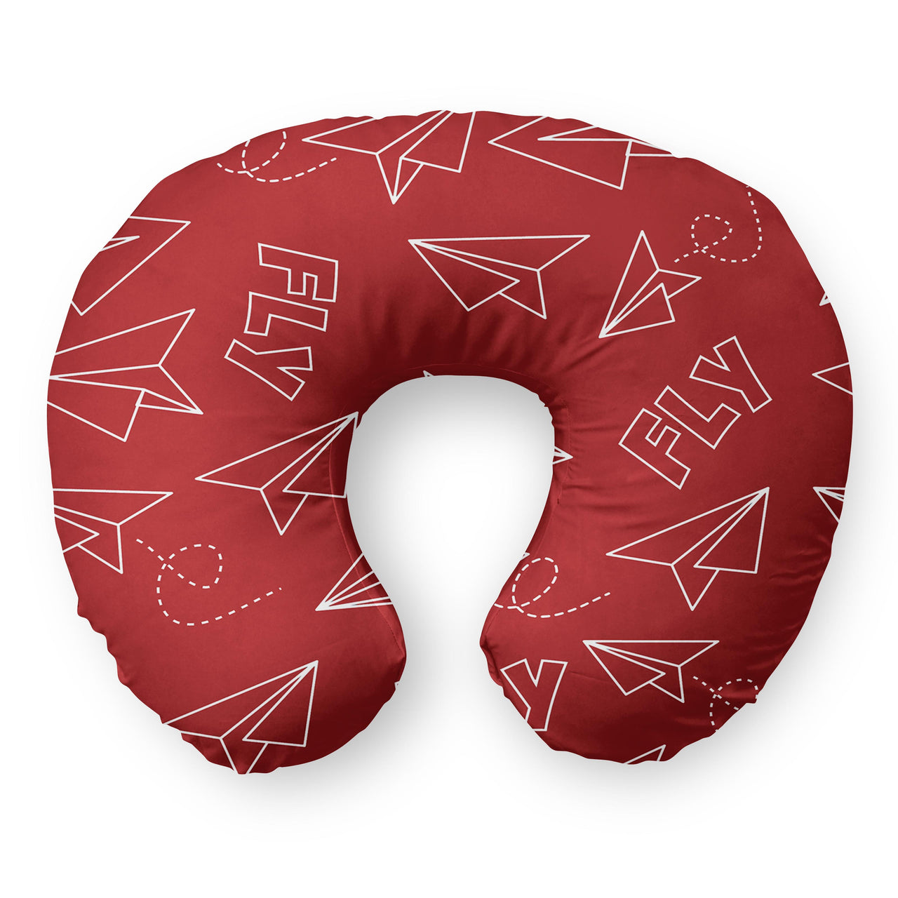 Paper Airplane & Fly (Red) Travel & Boppy Pillows