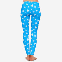 Thumbnail for Paper Airplanes Designed Women Leggins