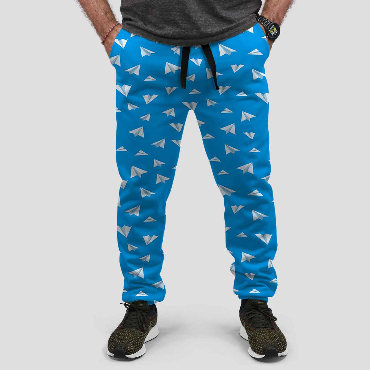 Paper Airplanes Designed Sweat Pants & Trousers