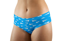 Thumbnail for Paper Airplanes Designed Women Panties & Shorts