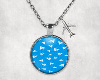 Thumbnail for Paper Airplanes Designed Necklaces