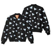 Thumbnail for Paper Airplanes (Black) Designed 3D Pilot Bomber Jackets