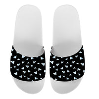 Thumbnail for Paper Airplanes (Black) Designed Sport Slippers