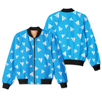 Thumbnail for Paper Airplanes (Blue) Designed 3D Pilot Bomber Jackets