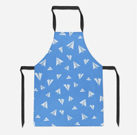 Thumbnail for Paper Airplanes (Blue) Designed Kitchen Aprons