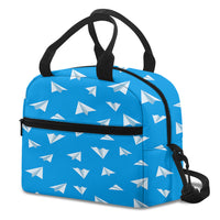 Thumbnail for Paper Airplanes (Blue) Designed Lunch Bags