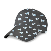 Thumbnail for Paper Airplanes (Gray) Designed 3D Peaked Cap
