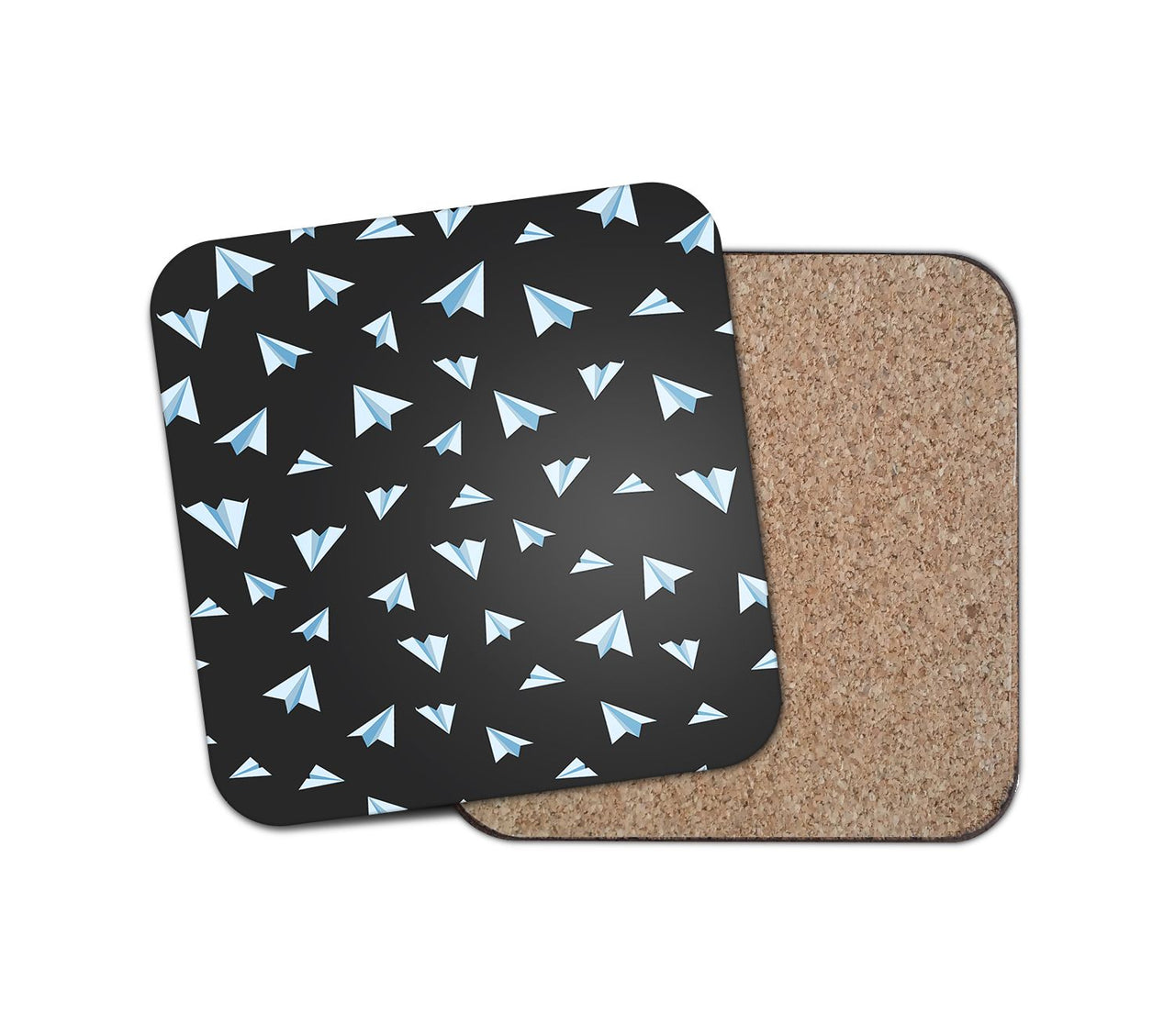 Paper Airplanes (Gray) Designed Coasters