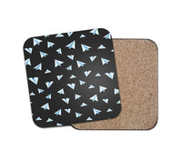 Thumbnail for Paper Airplanes (Gray) Designed Coasters