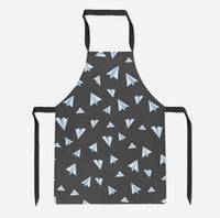 Thumbnail for Paper Airplanes (Gray) Designed Kitchen Aprons