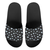 Thumbnail for Paper Airplanes (Gray) Designed Sport Slippers