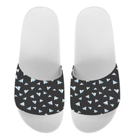Thumbnail for Paper Airplanes (Gray) Designed Sport Slippers