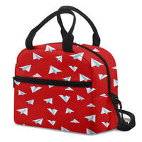 Thumbnail for Paper Airplanes (Red) Designed Lunch Bags
