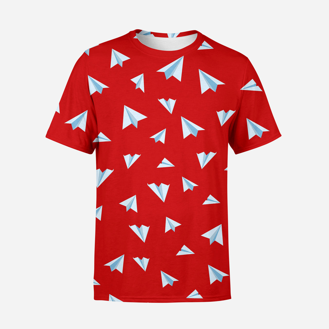 Paper Airplanes (Red) Designed 3D T-Shirts