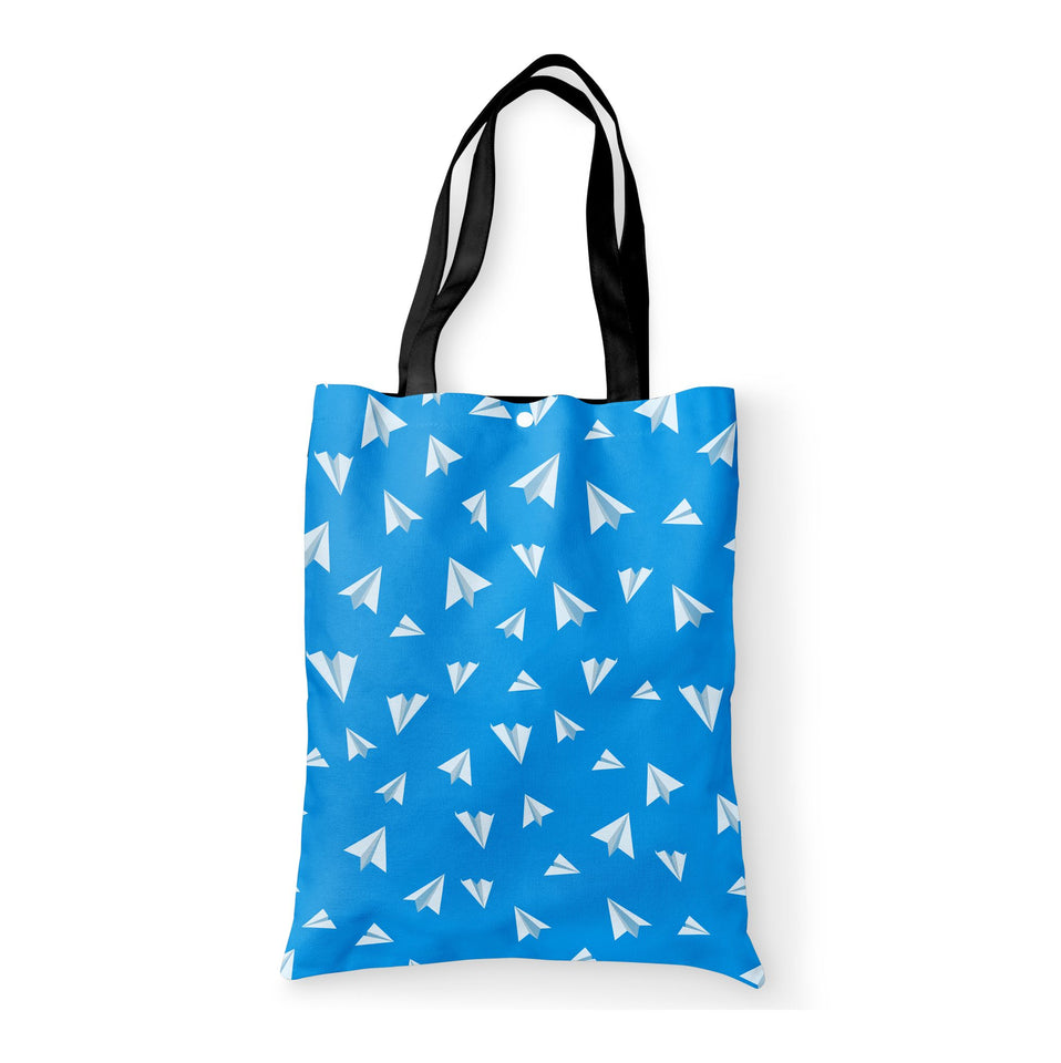 Paper Airplanes Designed Tote Bags Aviation Shop