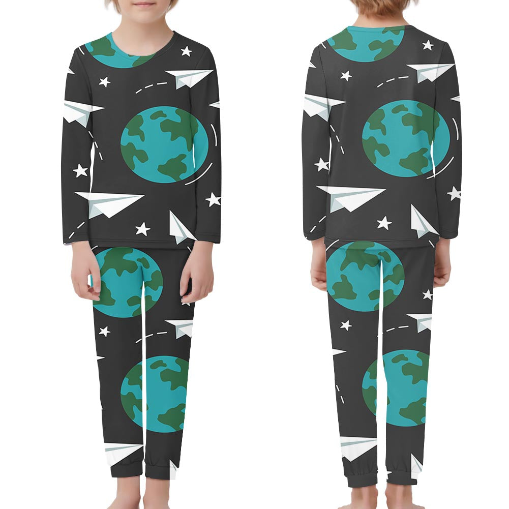 Paper Planes & Earth Designed "Children" Pijamas