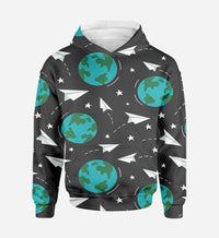 Thumbnail for Paper Planes & Earth Designed 3D Hoodies