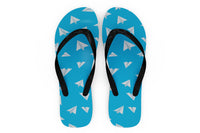 Thumbnail for Paper Airplanes Designed Slippers (Flip Flops)