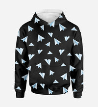 Thumbnail for Paper Airplanes (Black) Printed 3D Hoodies