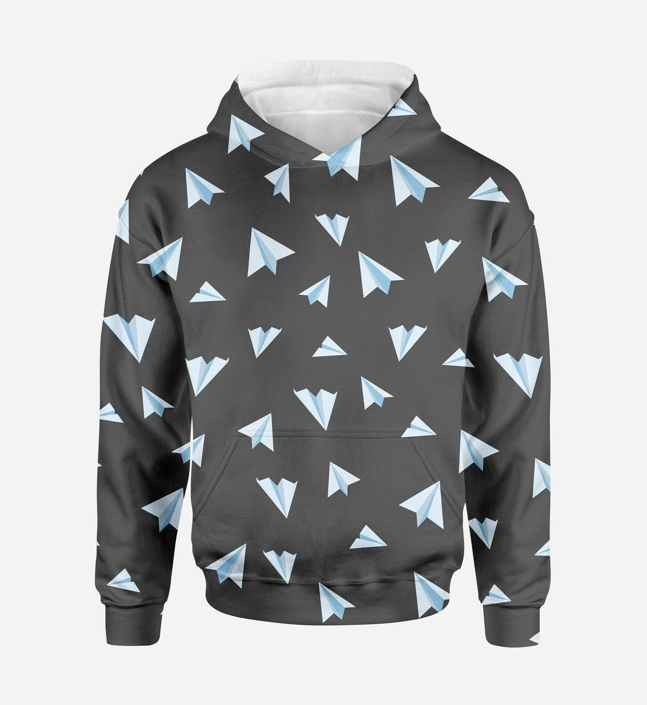 Paper Airplanes (Gray) Printed 3D Hoodies