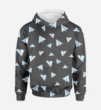 Thumbnail for Paper Airplanes (Gray) Printed 3D Hoodies
