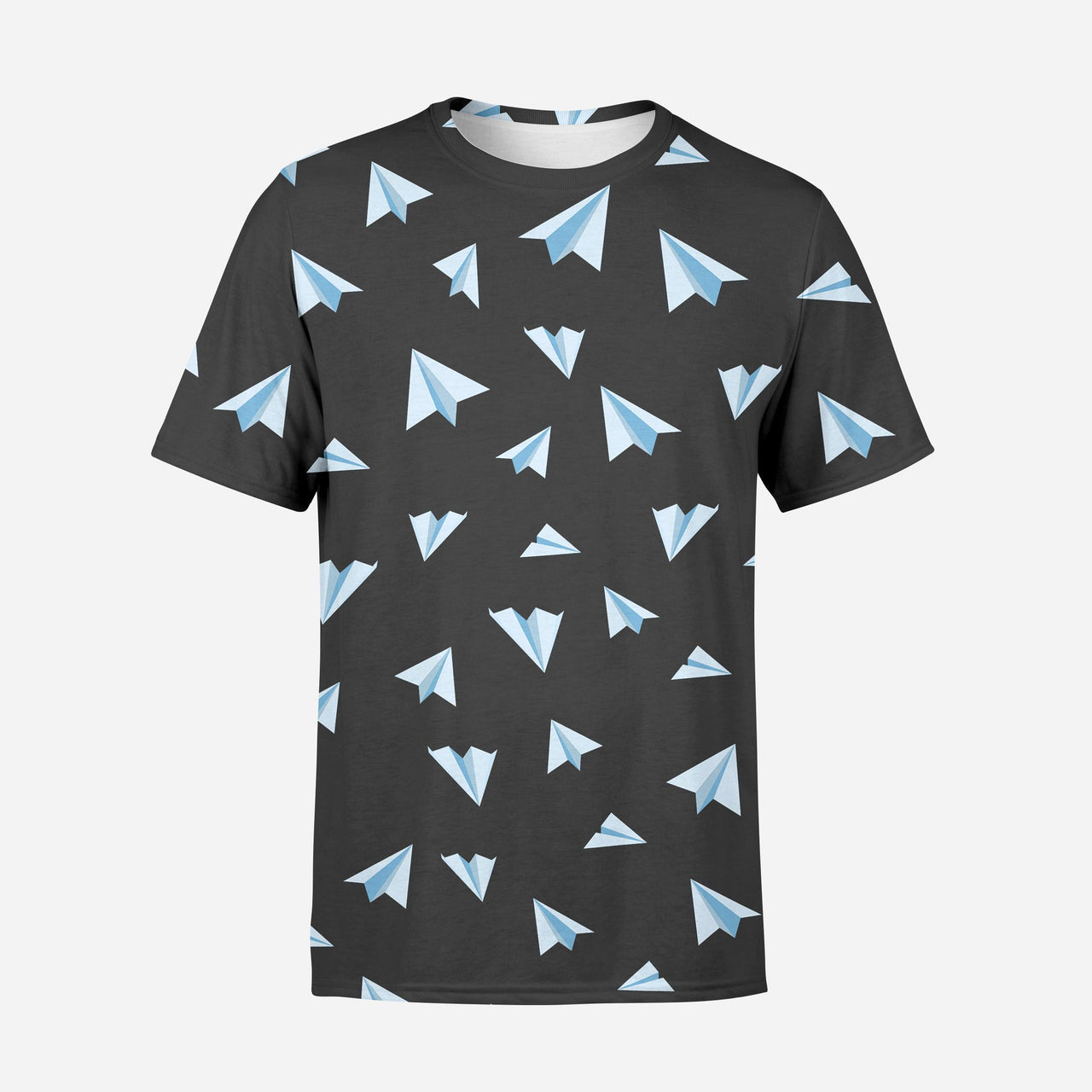 Paper Airplanes (Gray) Designed 3D T-Shirts