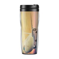 Thumbnail for Parked Aircraft During Sunset Designed Travel Mugs