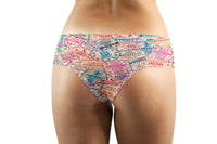 Thumbnail for Passport Stamps Designed Women Panties & Shorts