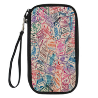 Thumbnail for Passport Stamps Designed Travel Cases & Wallets