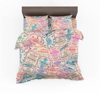 Thumbnail for Passport Stamps Designed Bedding Sets