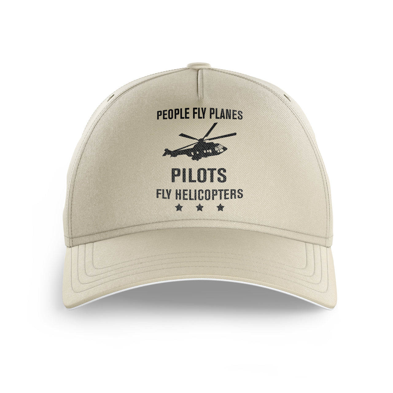 People Fly Planes Pilots Fly Helicopters Printed Hats