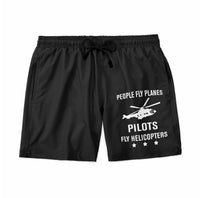 Thumbnail for People Fly Planes Pilots Fly Helicopters Designed Swim Trunks & Shorts
