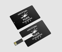 Thumbnail for People Fly Planes Pilots Fly Helicopters Designed USB Cards