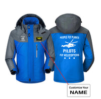 Thumbnail for People Fly Planes Pilots Fly Helicopters Designed Thick Winter Jackets