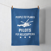 Thumbnail for People Fly Planes Pilots Fly Helicopters Designed Towels