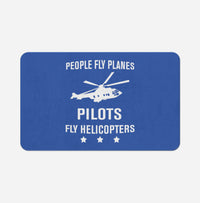 Thumbnail for People Fly Planes Pilots Fly Helicopters Designed Bath Mats