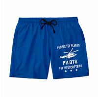 Thumbnail for People Fly Planes Pilots Fly Helicopters Designed Swim Trunks & Shorts