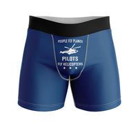 Thumbnail for People Fly Planes Pilots Fly Helicopters Designed Men Boxers