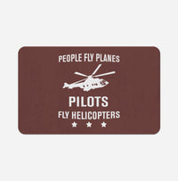 Thumbnail for People Fly Planes Pilots Fly Helicopters Designed Bath Mats