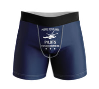Thumbnail for People Fly Planes Pilots Fly Helicopters Designed Men Boxers