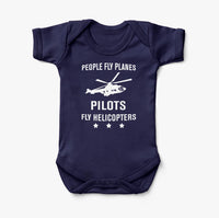 Thumbnail for People Fly Planes Pilots Fly Helicopters Designed Baby Bodysuits