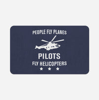 Thumbnail for People Fly Planes Pilots Fly Helicopters Designed Bath Mats