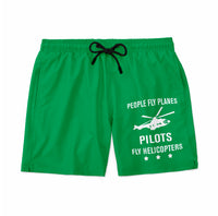 Thumbnail for People Fly Planes Pilots Fly Helicopters Designed Swim Trunks & Shorts