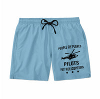 Thumbnail for People Fly Planes Pilots Fly Helicopters Designed Swim Trunks & Shorts